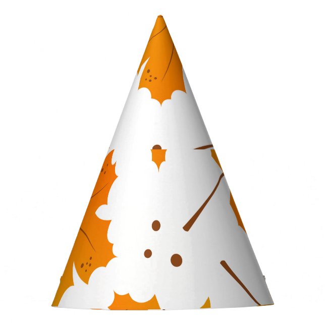 Chapeaux De Fètes Maple Mirth : Feuilles d'automne de dessin (Devant)