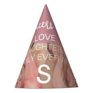 Chapeaux De Fètes Mariage Tropical Flamant Rose Monogramme Fête de F