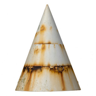 Chapeaux De Fètes Métal blanc rouillé : surface texturée