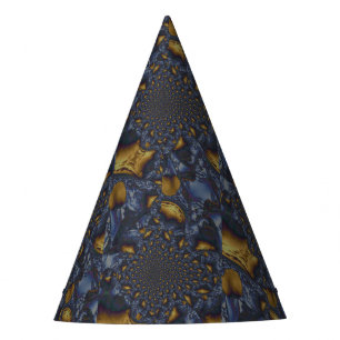 Chapeaux De Fètes Métal Moulé or et argent bleu