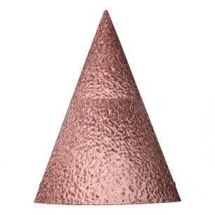 Chapeaux De Fètes Métallique d'or rose : brillant Vintage.