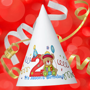 Chapeaux De Fètes Mignonne Âge de l'ours d'anniversaire 2