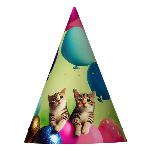Chapeaux De Fètes Mini Balloon Kitty Pair - Casquette de fête d'anni (Devant)