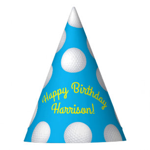 Chapeaux De Fètes Mini Golf Balls Anniversaire Fête Enfants Bleu