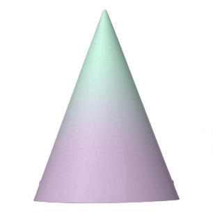 Chapeaux De Fètes Mint Esthétique Pastel Et Ombre Gradient Lilac