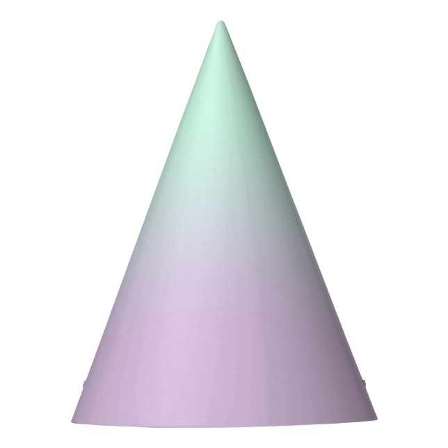 Chapeaux De Fètes Mint Esthétique Pastel Et Ombre Gradient Lilac (Devant)