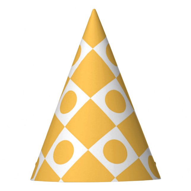 Chapeaux De Fètes Mod Retro 60's Mustard (Devant)