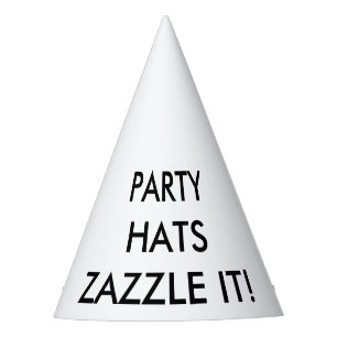 Chapeaux De Fètes Modèle de blanc de casquette de partie de cône