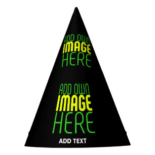 CHAPEAUX DE FÈTES MODÈLE DE TEXTE D'IMAGE NOIRE SIMPLE ET MODERNE