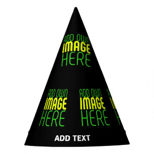CHAPEAUX DE FÈTES MODÈLE DE TEXTE D'IMAGE NOIRE SIMPLE ET MODERNE