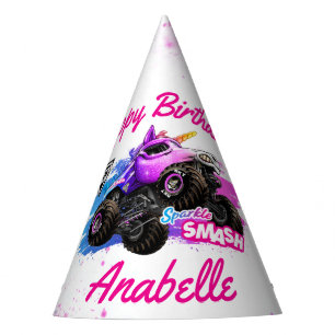 Chapeaux De Fètes Monster Jam - Sparkle Smash Anniversaire