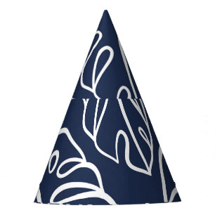 Chapeaux De Fètes Monstera Feuilles : Main Vintage Tirée.