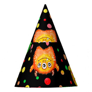 Chapeaux De Fètes Monstres aquarelles : Motif mignon