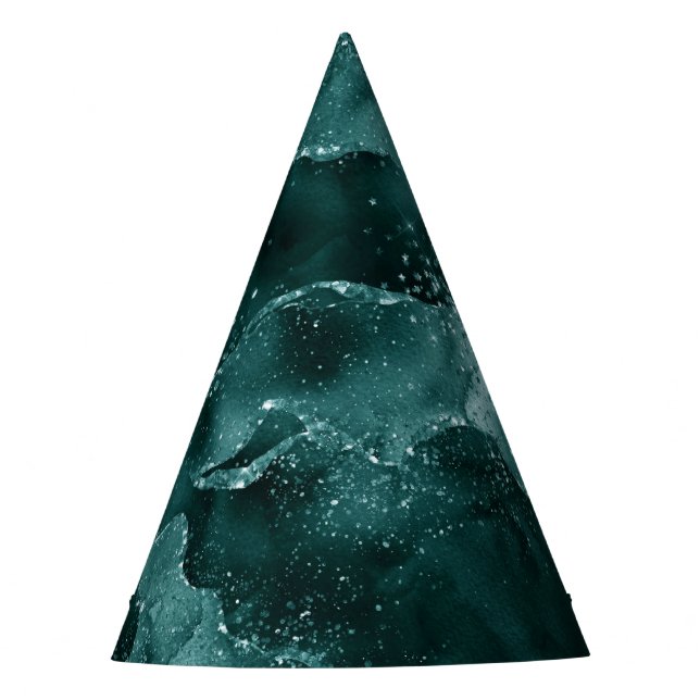 Chapeaux De Fètes Moody Agate | Turquoise Vert Malachite Riche Joyau (Devant)