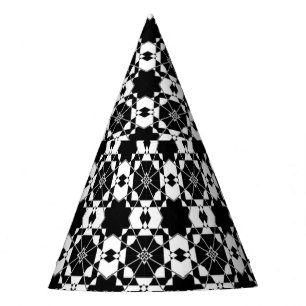 Chapeaux De Fètes Motif à carreaux rétro minimaliste – Conception mo