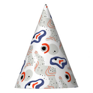 Chapeaux De Fètes Motif Abstrait des tourbillons et des cercles