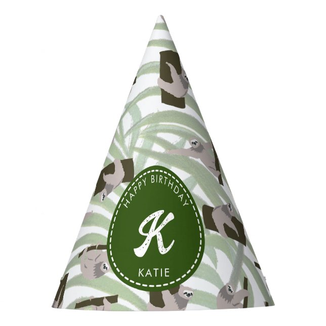 Chapeaux De Fètes Motif animal mignon en forêt sauvage Anniversaire (Devant)