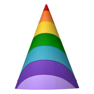 Chapeaux De Fètes Motif arc-en-ciel