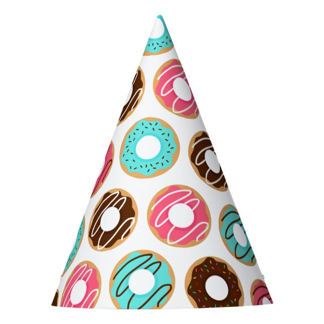 Chapeaux De Fètes Motif Assorti Donuts (Devant)
