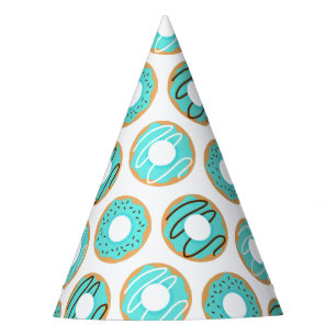 Chapeaux De Fètes Motif Blue Donuts