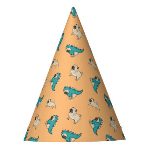 Chapeaux De Fètes Motif Carlin, Chiens !