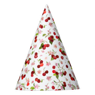 Chapeaux De Fètes Motif Cerise 1