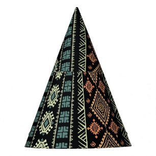 Chapeaux De Fètes Motif d'affaires Vintage tribal