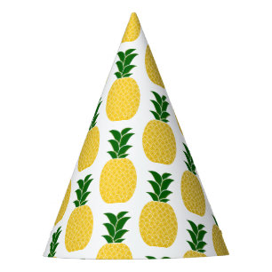 Chapeaux De Fètes Motif d'ananas jaune