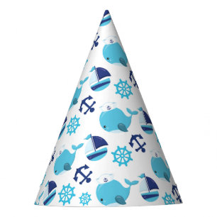 Chapeaux De Fètes Motif De Baleines, Beaux Baleines, Baleines Bleues