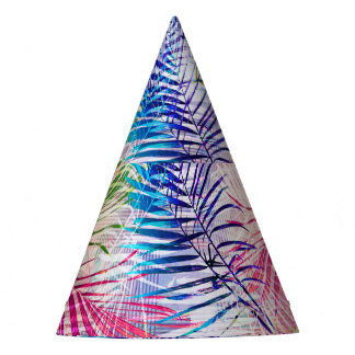 Chapeaux De Fètes Motif de basculement Feuilles d'aquarelle Abstrait