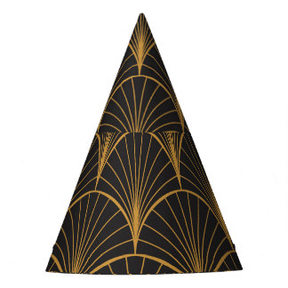 Chapeaux De Fètes Motif de cercles géométriques Art Déco