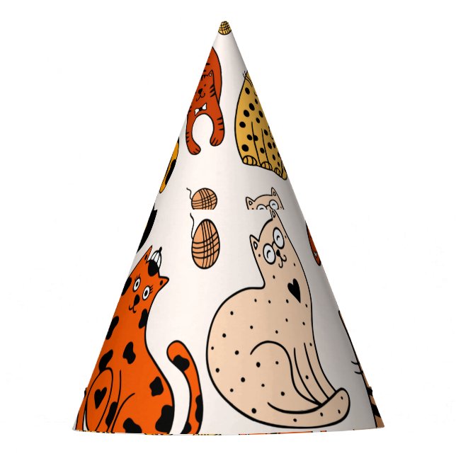 Chapeaux De Fètes Motif de chats magnifiques (Devant)