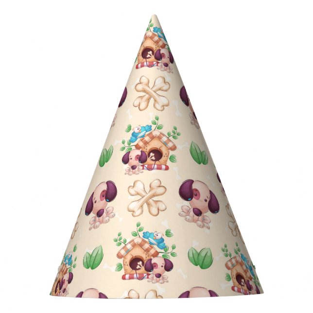 Chapeaux De Fètes Motif de chien adorable  (Devant)