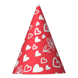 Chapeaux De Fètes Motif de coeur
