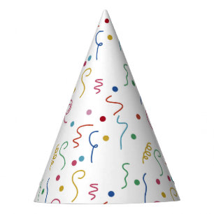 Chapeaux De Fètes Motif de Confettis de Fête Colorés