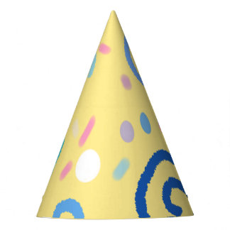 Chapeaux De Fètes Motif de fête avec confettis pastel
