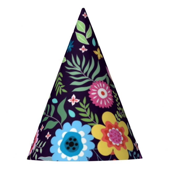 Chapeaux De Fètes Motif de fleurs (Devant)