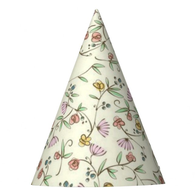 Chapeaux De Fètes Motif de fleurs (Devant)
