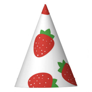 Chapeaux De Fètes Motif de fraises