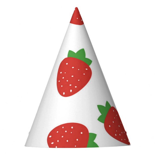 Chapeaux De Fètes Motif de fraises (Devant)