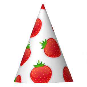 Chapeaux De Fètes Motif de fraises