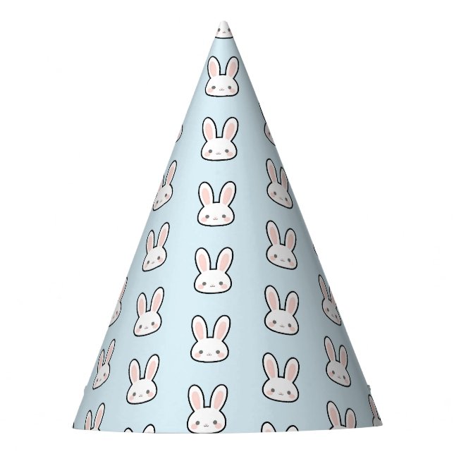Chapeaux De Fètes Motif de lapin visage de lapin mignon (Devant)