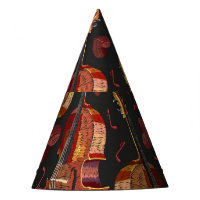 Motif de musique violon Red Heart