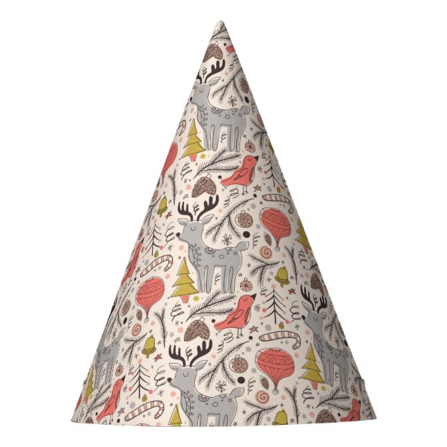 Chapeaux De Fètes Motif de Noël (Devant)