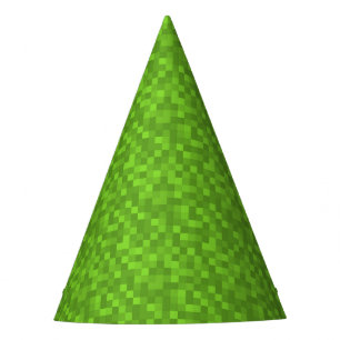 Chapeaux De Fètes Motif de pixel vert Rétro 8 bits de jeu