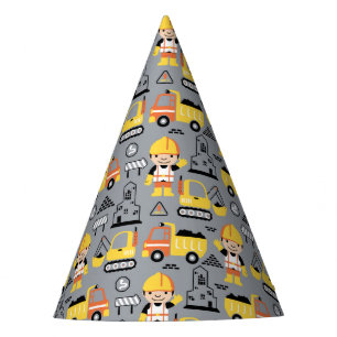 Chapeaux De Fètes Motif de remorqueur de camion de chantier
