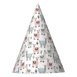 Chapeaux De Fètes Motif de sourire de lamas