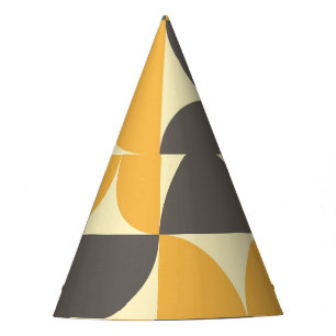 Chapeaux De Fètes Motif de style moderne et géométrique du milieu du