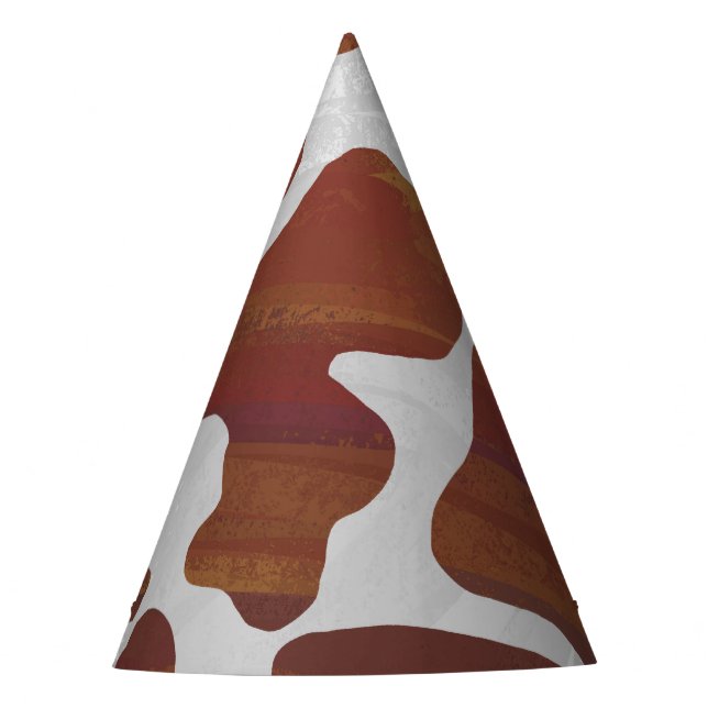 Chapeaux De Fètes Motif de vache rose et blanche (Devant)