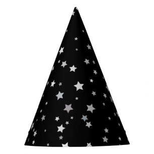 Chapeaux De Fètes Motif des étoiles d'argent mignonnes Toute coule